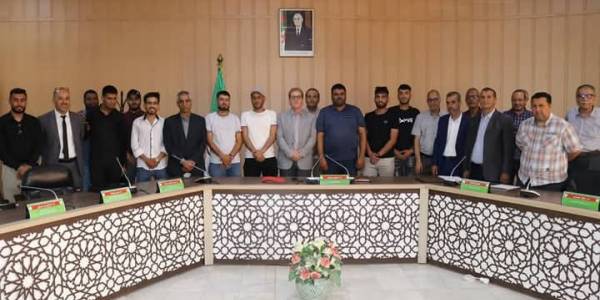Biskra University Rector Holds a Coordination Meeting with Representatives of Accredited Student Organisations